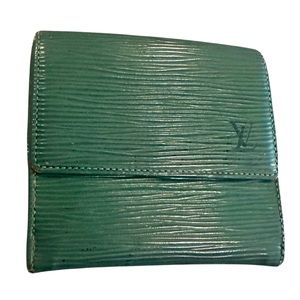 Louis Vuitton Green Epi Multi fold Wallet